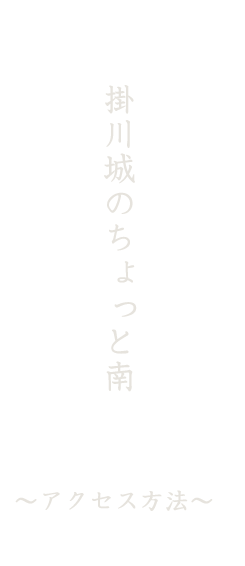 掛川城のちょっと南